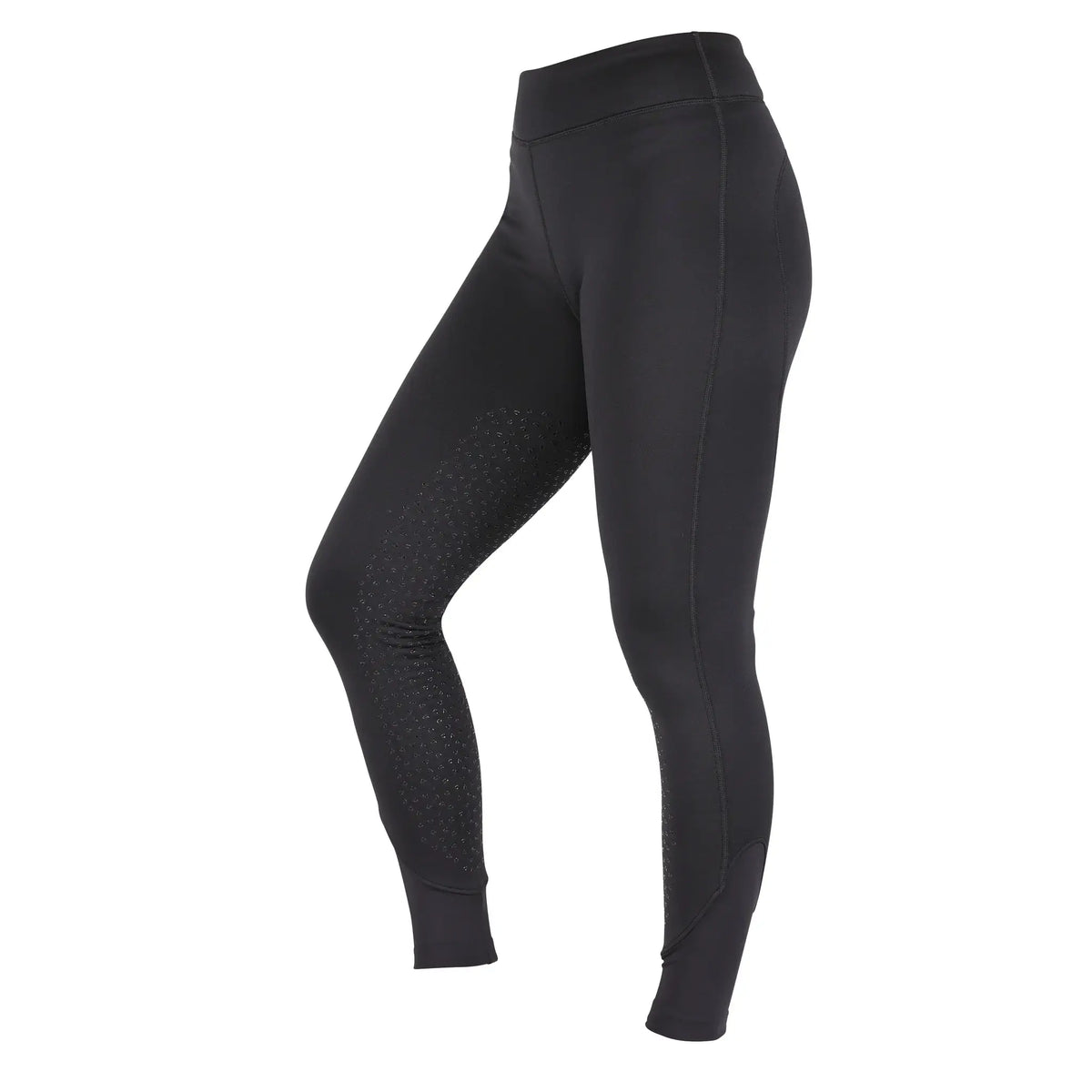 Aubrion Porter Winter Riding Tights Maids Young Rider Jet Black