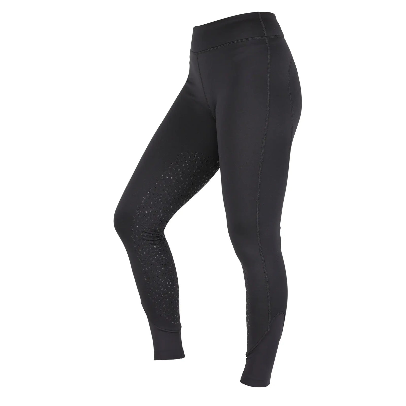 Aubrion Porter Winter Riding Tights Maids Young Rider Jet Black