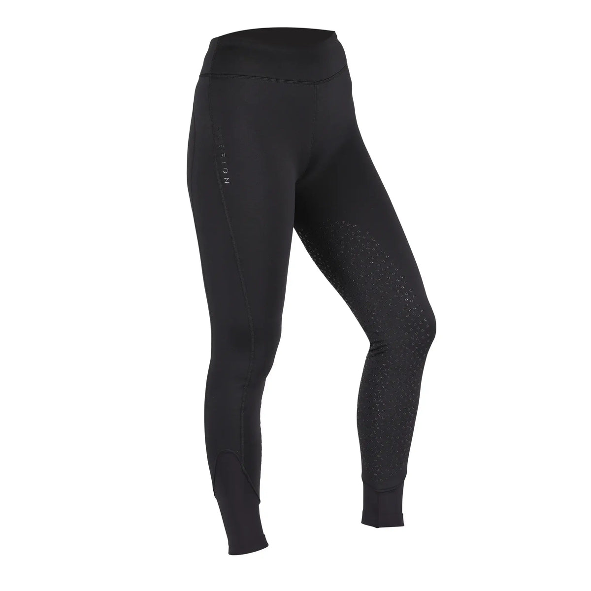 Aubrion Porter Winter Riding Tights Maids Young Rider Jet Black