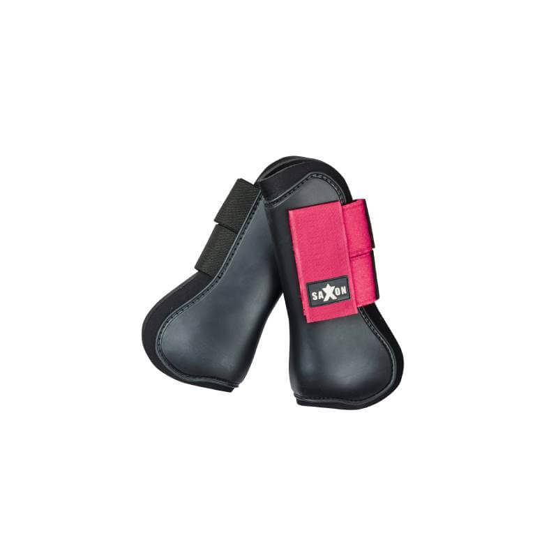 Saxon Open Front Boots Black/Pink-Pet n Pony-Saxon