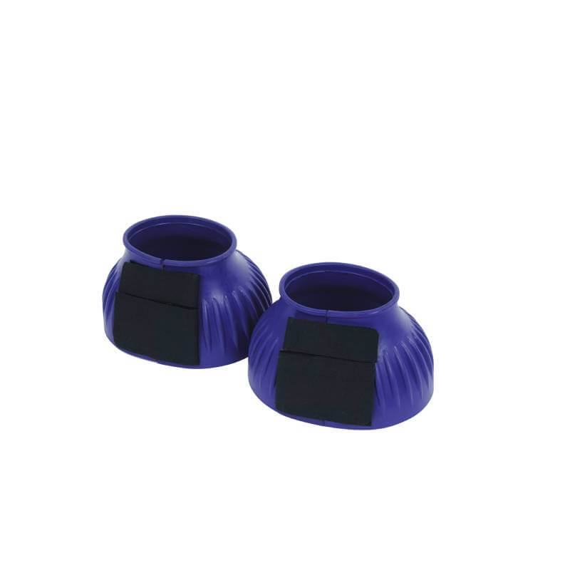 Saxon Ribbed Touch Tape Bell Boots Purple-Pet n Pony-Saxon