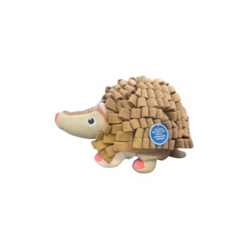 Coolpet Hedgehog Snuffle Mat by Coolpet, brown back, blue tag—great for pet enrichment.