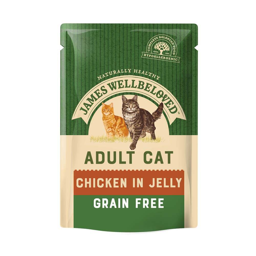 James Wellbeloved Cat Chicken Grain Free Adult Pouch Chicken 85g