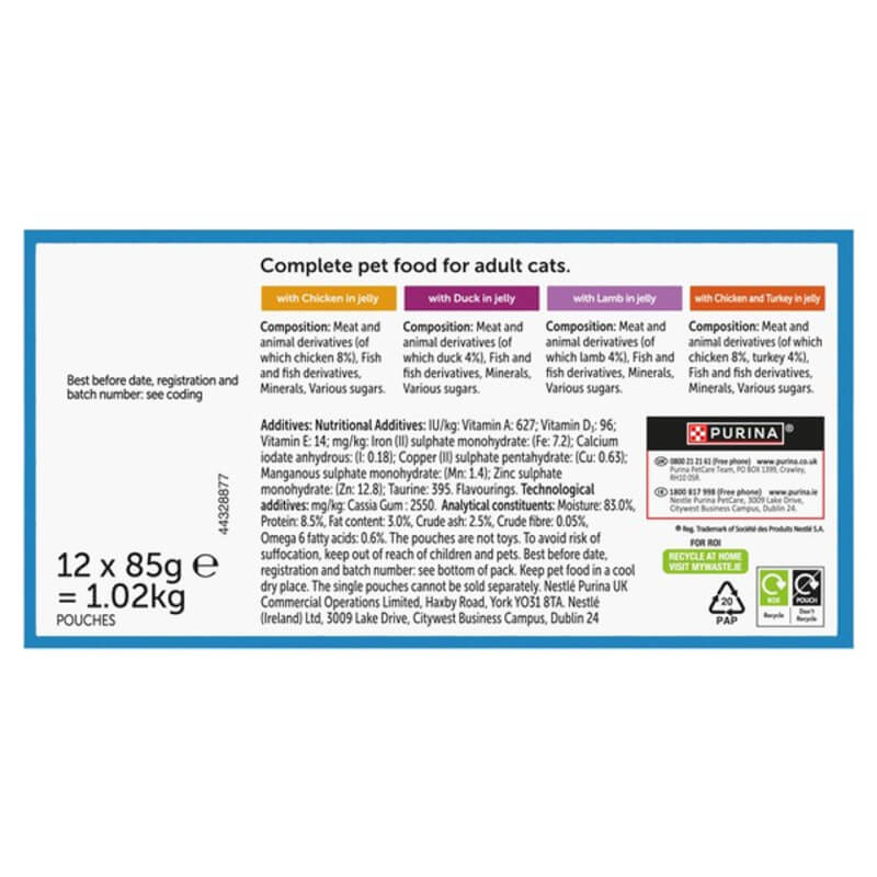 Felix Original Farm Selection in Jelly Wet Cat Food 12x85g-Pet n Pony-Felix