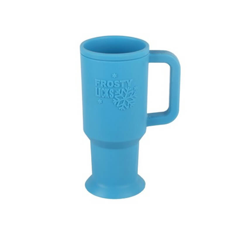 All For Paws Chill Out Frosty Lick cooling toy cup with handle, perfect for dogs.