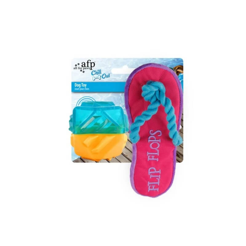All For Paws Chill Out Beach Volley Set: fun, durable fetch toy for small dogs.