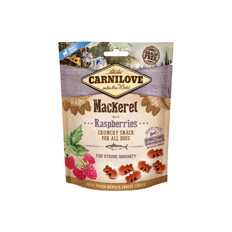 Carnilove Mackerel with Raspberries Crunchy Dog Treats 200g