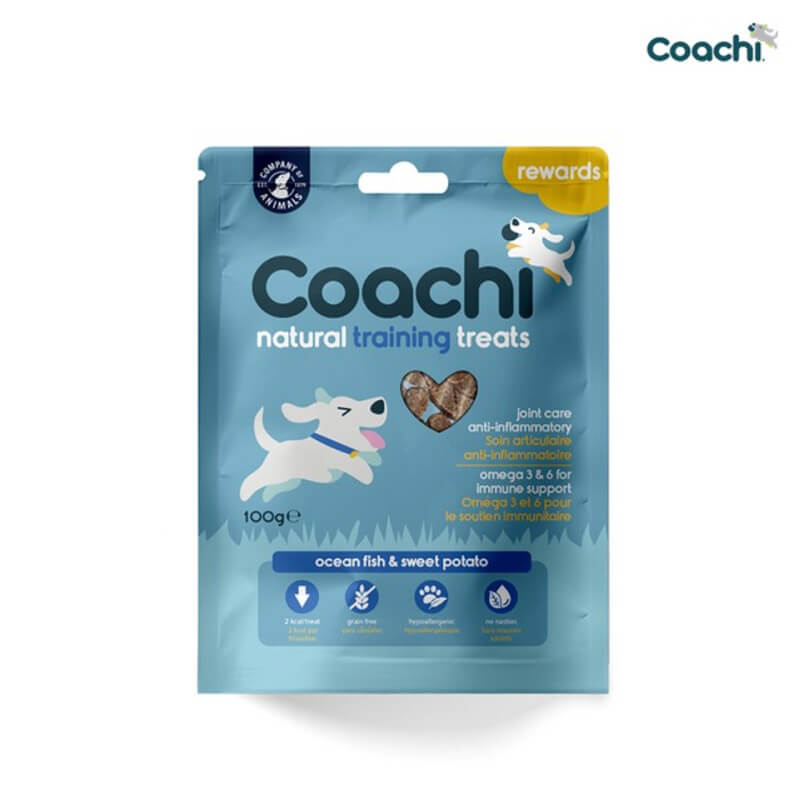 CoA Coachi Natural Training Treats Ocean Fish 100g by Company of Animals, ideal for dog rewards.