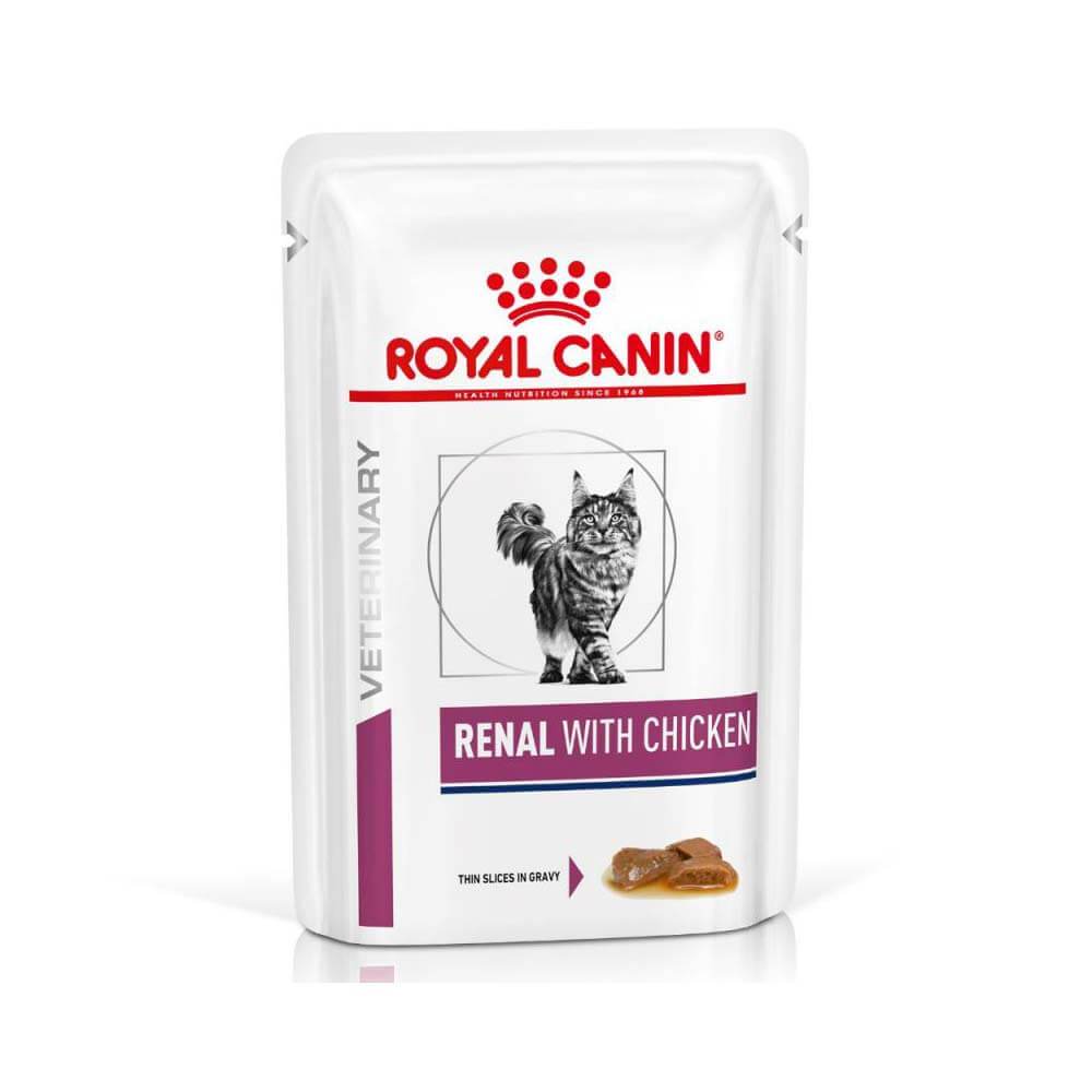 Royal Canin Feline Renal Wet Pouch Chicken 48x85g-Pet n Pony-Royal Canin Veterinary