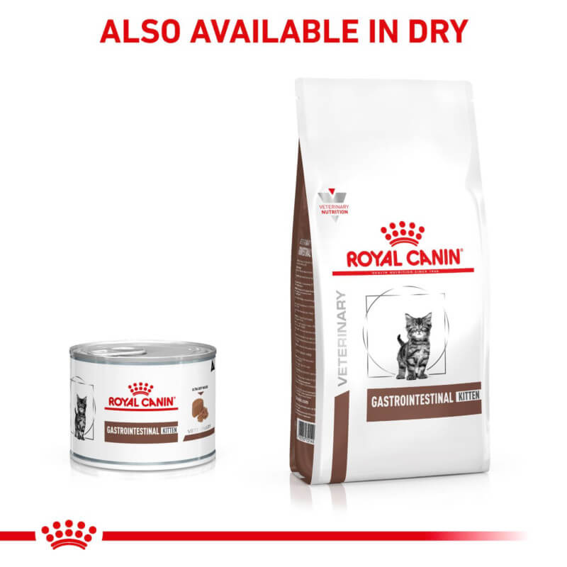 Royal Canin Feline Gastrointestinal wet Kitten Ultra Soft Mousse 12x195g cans