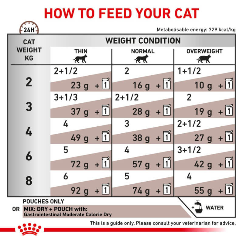 Royal Canin Feline Gastro intestinal Moderate Calorie Pouch 12x85g