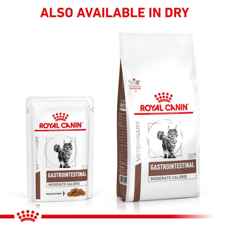 Royal Canin Feline Gastro intestinal Moderate Calorie Pouch 12x85g