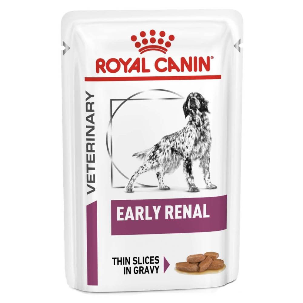 Royal Canin Veterinary Early Renal Pouch 12x100g for dogs with early kidney disease.
