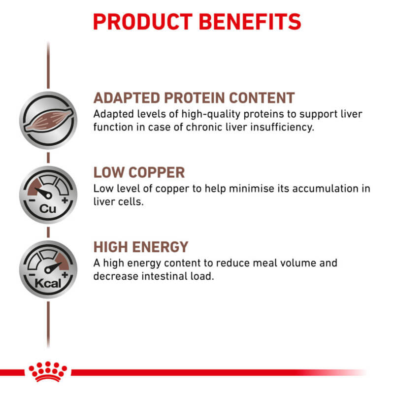 Royal Canin Veterinary Canine Hepatic loaf supports liver health with high energy, adapted protein.