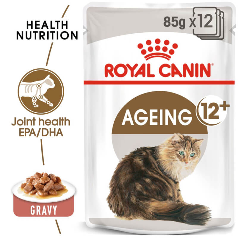 Royal Canin Ageing +12 Pouch 12x85g-Pet n Pony-Royal Canin