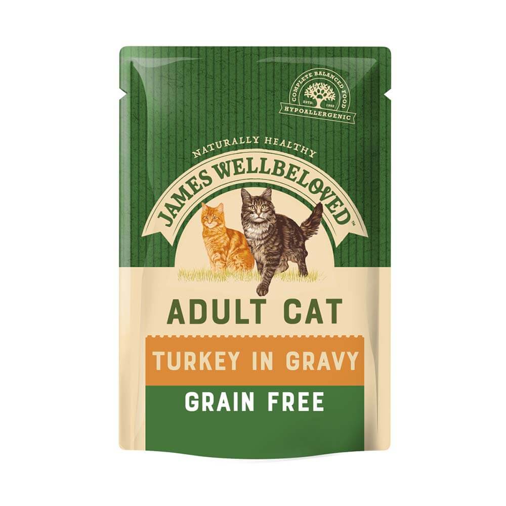 James Wellbeloved Turkey Adult Cat Pouch 85g