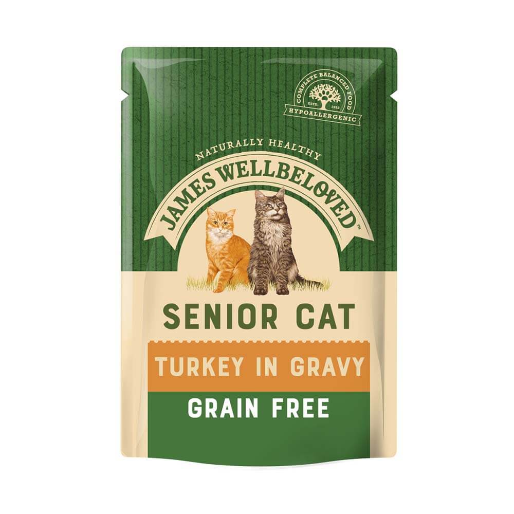 James Wellbeloved Turkey Senior Cat Pouch 85g