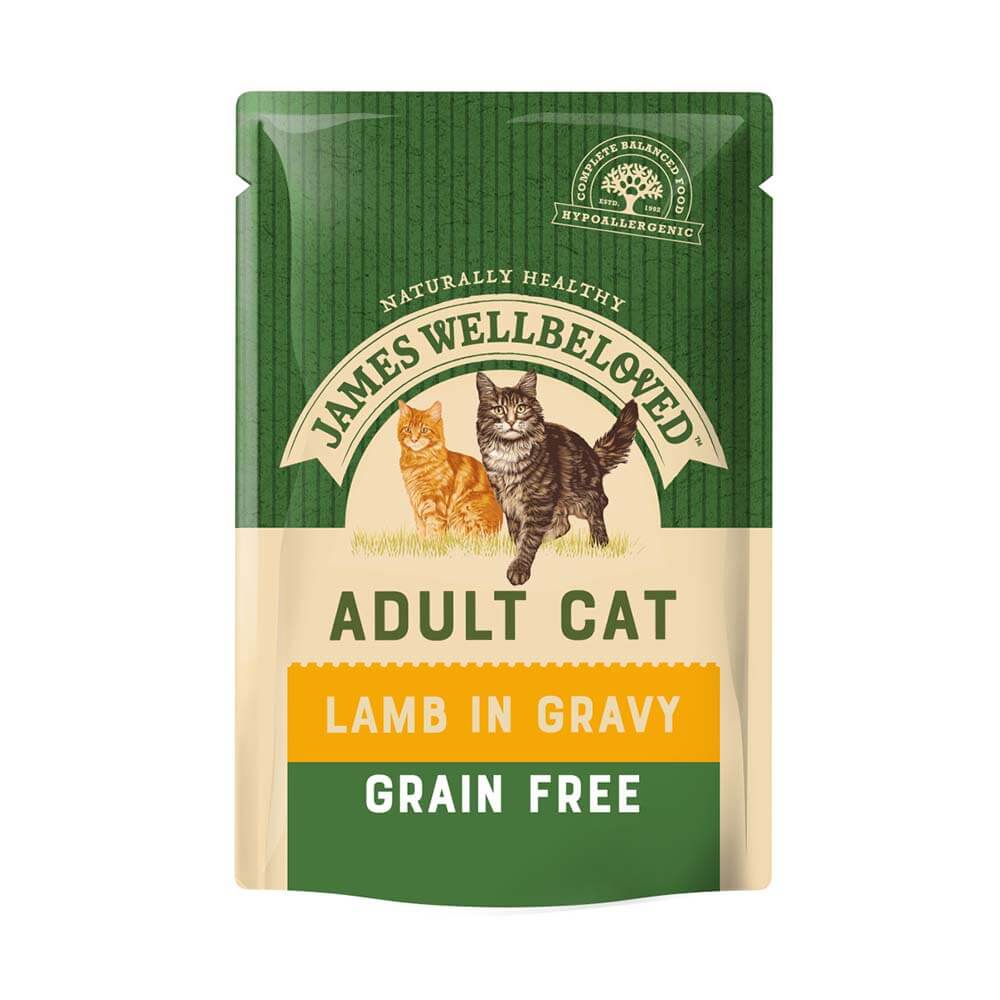 James Wellbeloved Lamb Adult Cat Pouch 85g