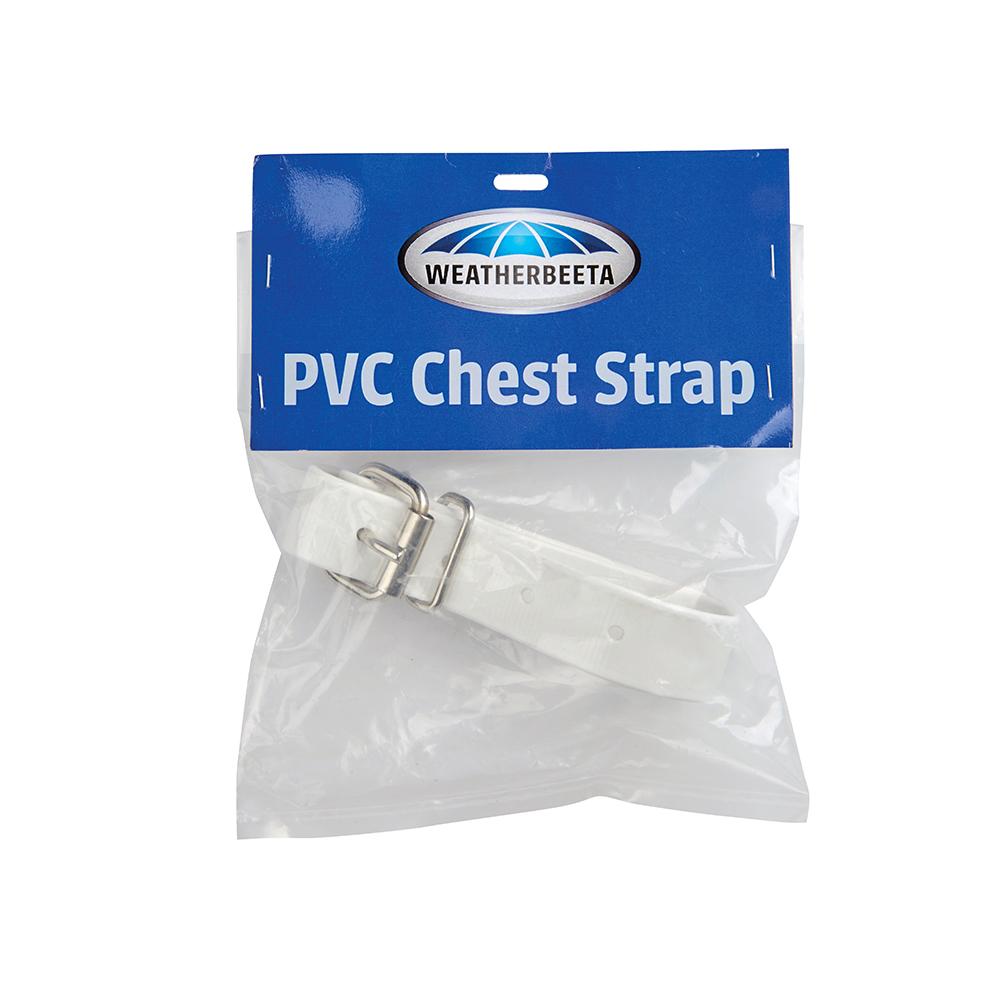 Weatherbeeta PVC Chest Straps White