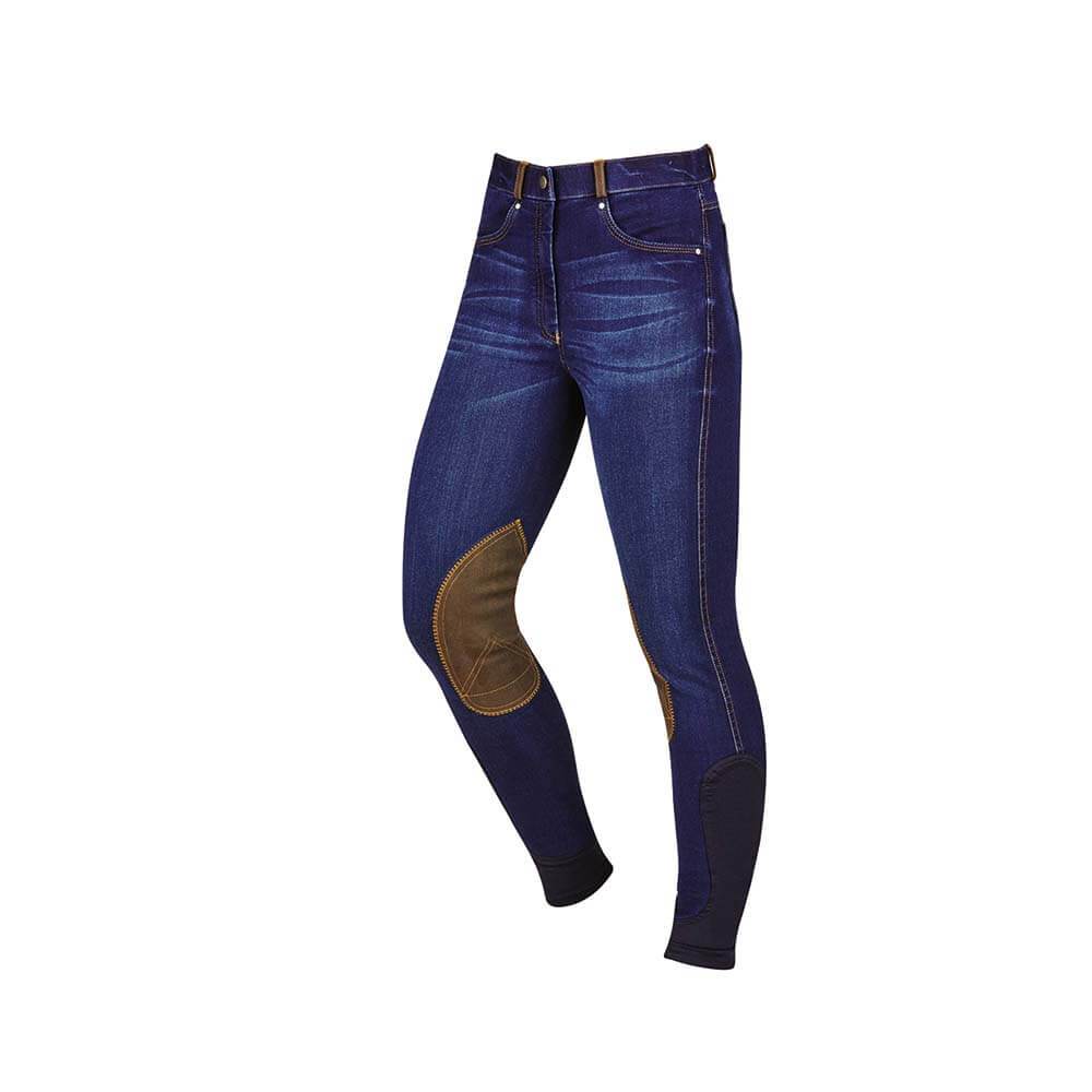 Dublin Shona Knee Patch Denim Breeches