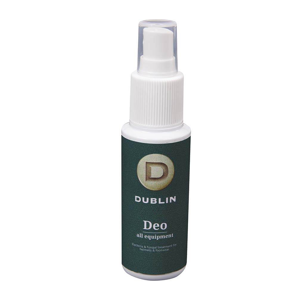 Dublin Deo Spray 75ml for treating fungus in helmets and footwear.