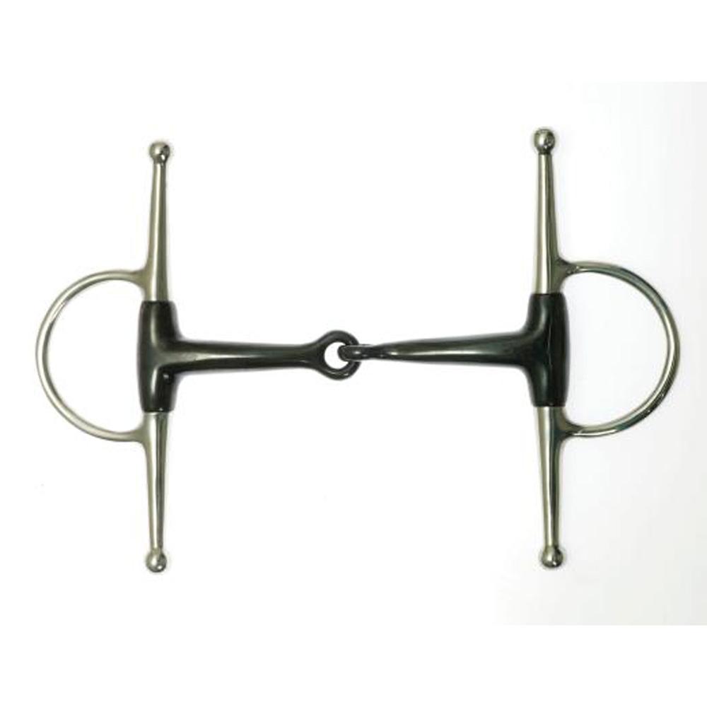 Korsteel JP Korsteel Sweet Iron Full Cheek Snaffle horse bit on a white background.