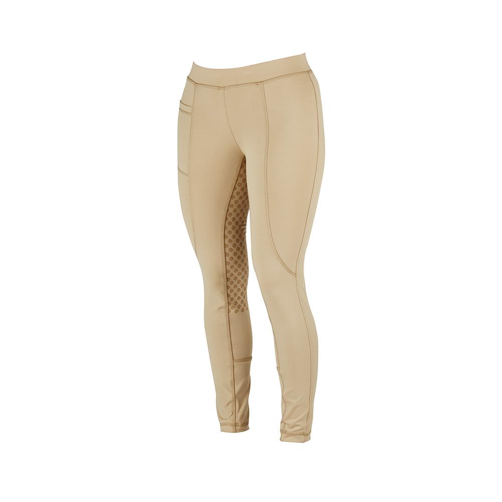 Dublin Performance Cool-It Gel Riding Tights Ladies in beige, shown on a white background.