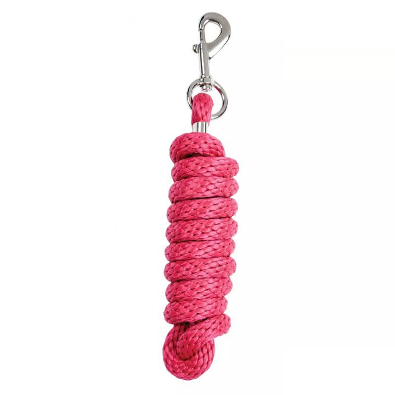 Roma Brights pink lead rope by Roma with metal trigger clip, made from polypropylene.