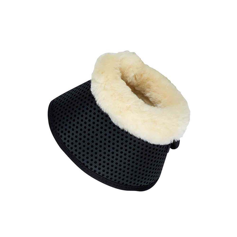 Weatherbeeta Pure Wool Trim Bell Boots protect horses with soft wool trim and perforated design.
