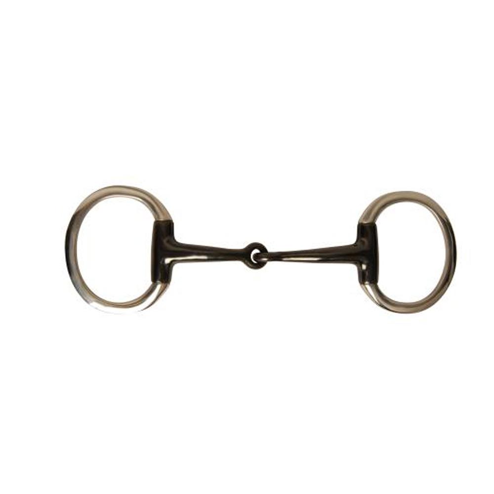 Korsteel JP Sweet Iron Eggbutt Snaffle with jointed mouthpiece and oval rings.