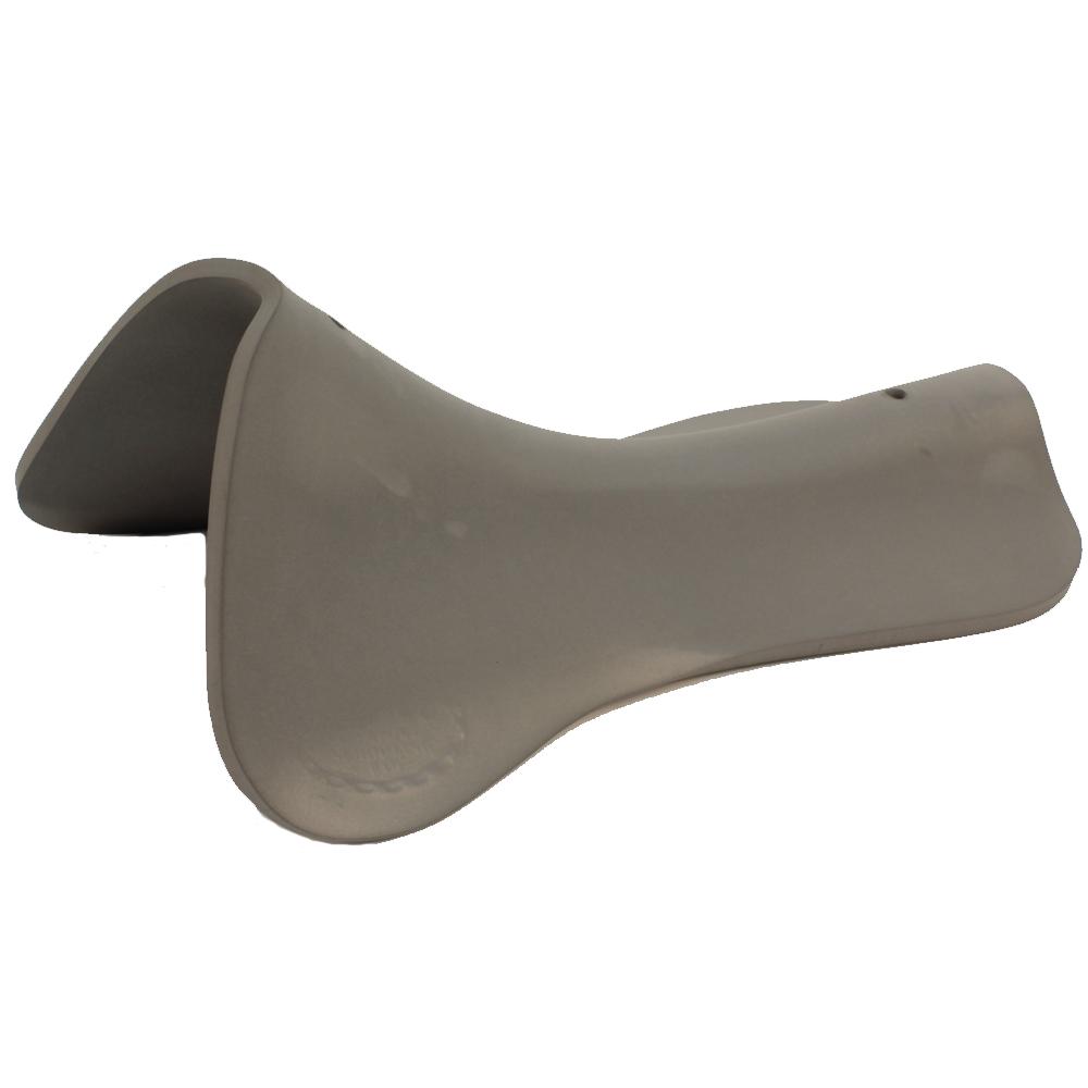 Wintec Comfort Pad: contoured gray saddle pad with smooth surface for better shock absorption.
