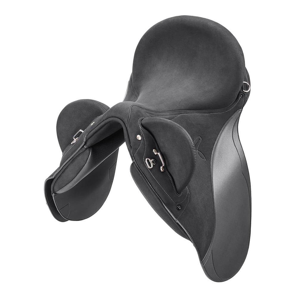 Black Wintec Pro Stock Hart Saddle in English style shown against a white background.