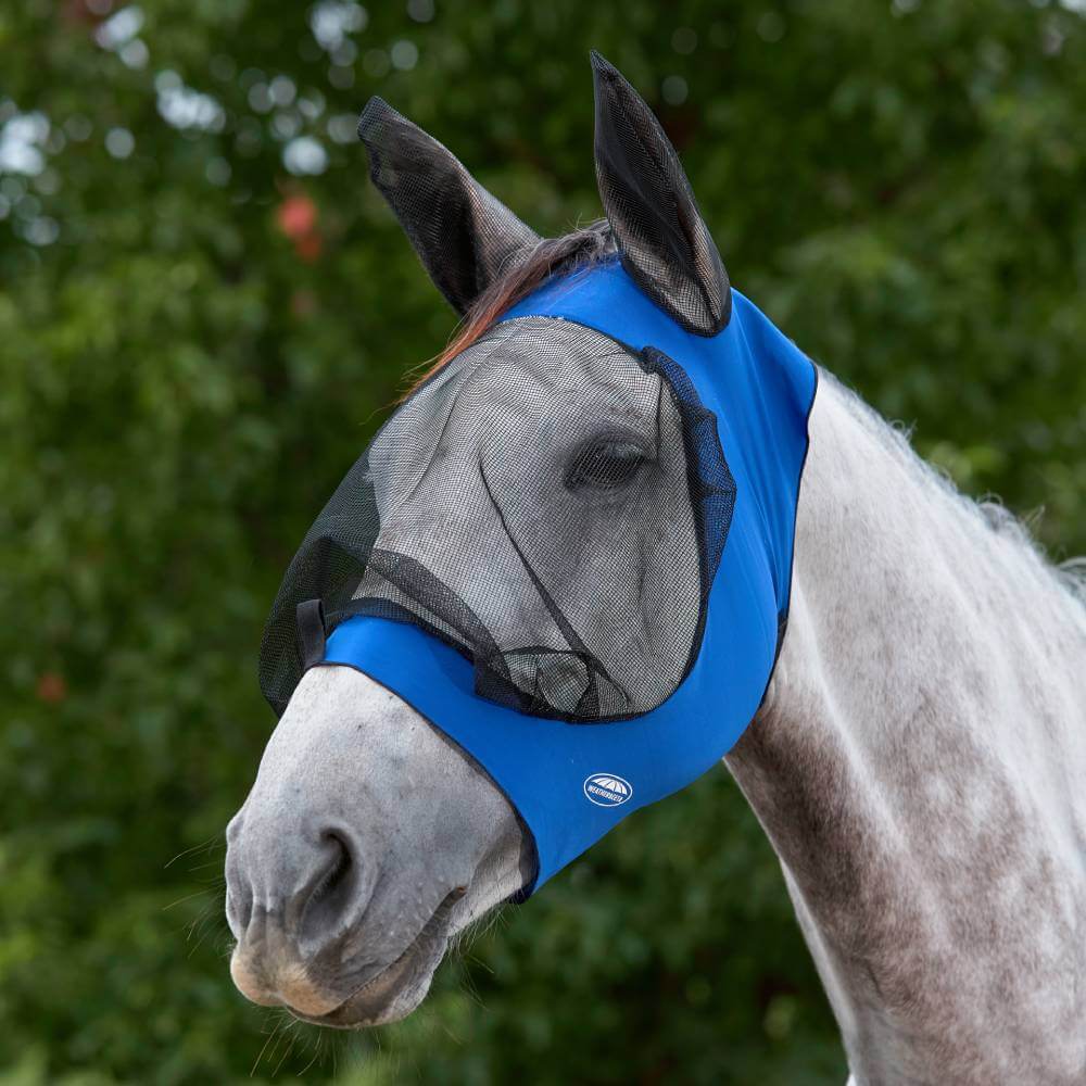 Weatherbeeta Deluxe Stretch Eye Saver With Ears Royal Blue/Black