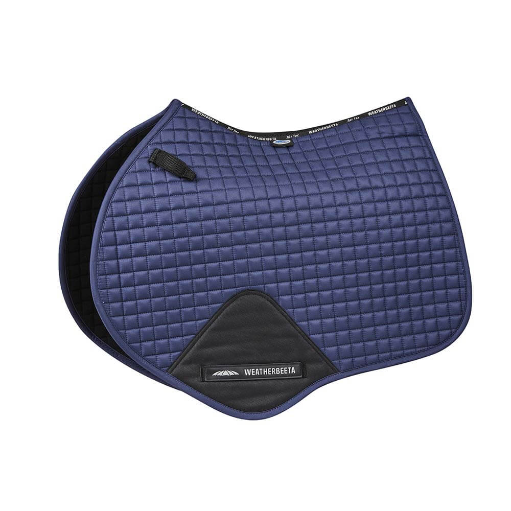 Weatherbeeta Prime Jump Shaped Saddle Pad Blueberry Navy