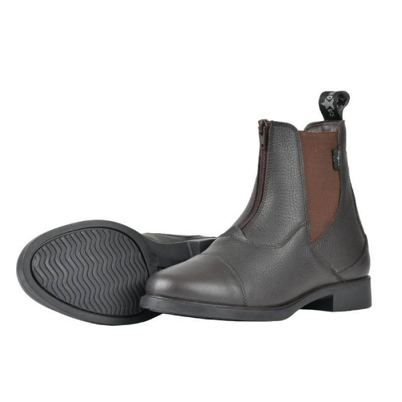 Saxon Allyn Zip Paddock Boots Childs Brown