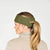 Weatherbeeta Fleece Lined Ponytail Headband Olive Night