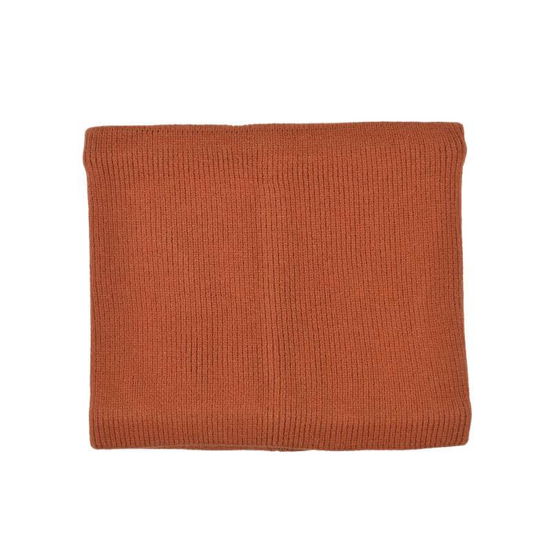 Weatherbeeta Fleece Lined Snood in Redwood, adults one size, soft knit, and cozy fleece.