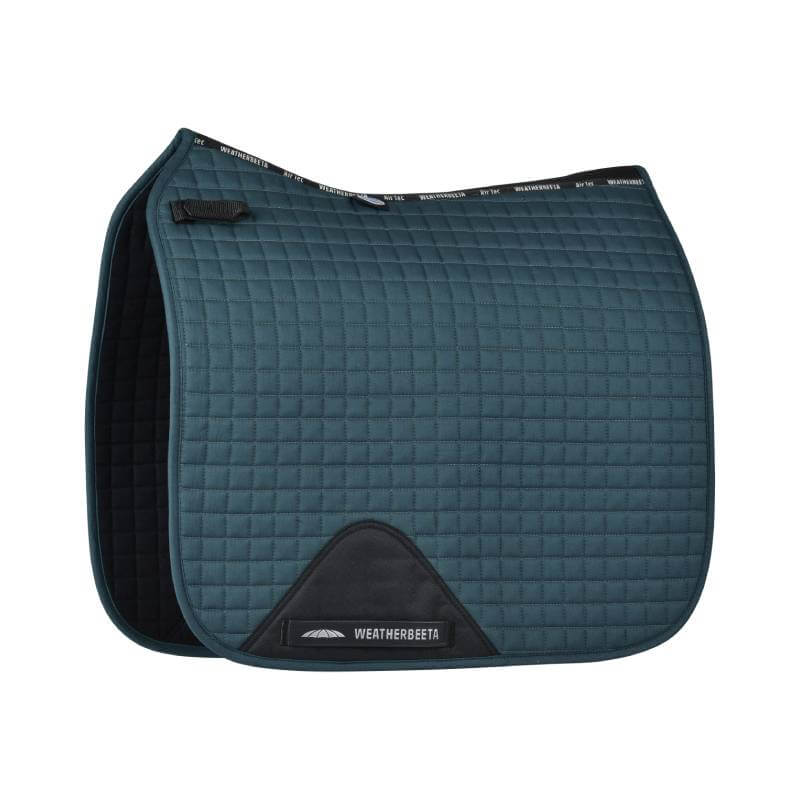 Weatherbeeta Prime Dressage Saddle Pad Reflecting Pond with high wither design and black logo.