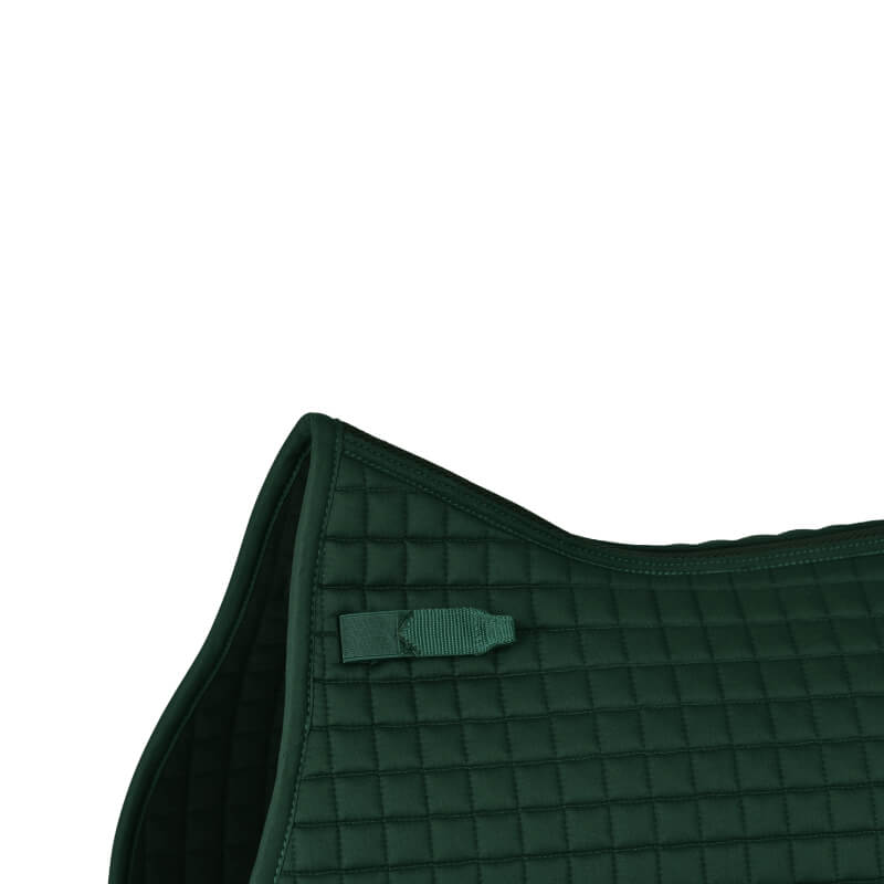 Weatherbeeta Prime Air-Tec All Purpose Saddle Pad in Forest Green, shown with strap on white.