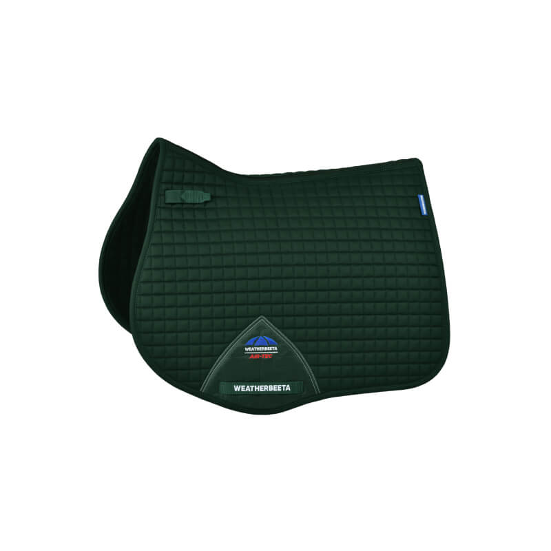 Weatherbeeta Prime Air-Tec All Purpose Saddle Pad in Forest Green with logo on white background.