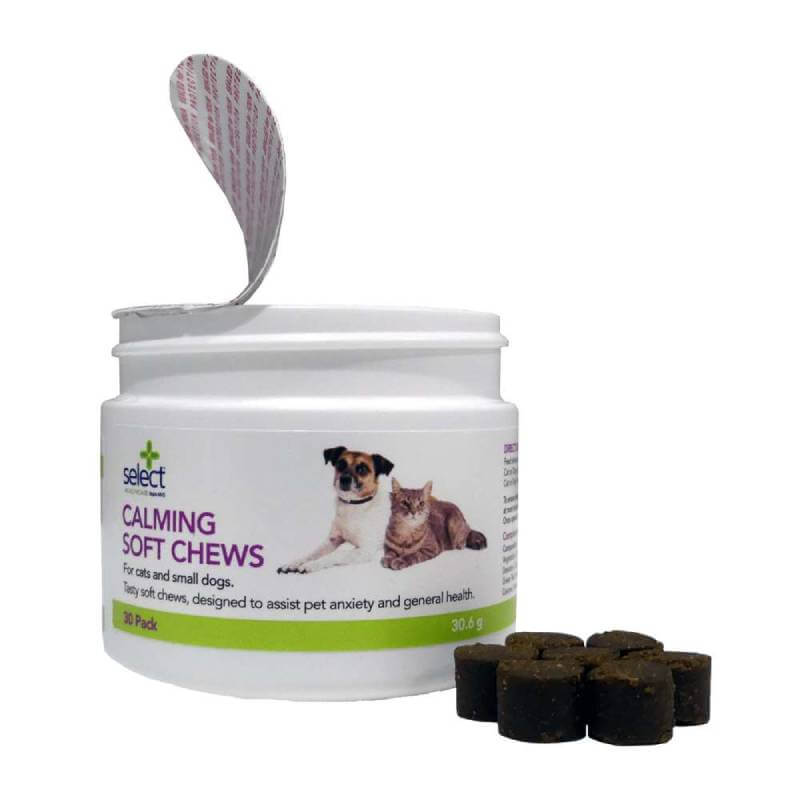 Select Healthcare Calming Soft Chews For Cats and Small Dogs