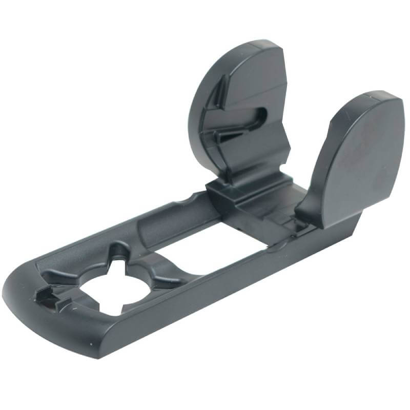 Fluval Filter Bracket for U2 &amp; U3, black plastic with cutouts shown on a white background.