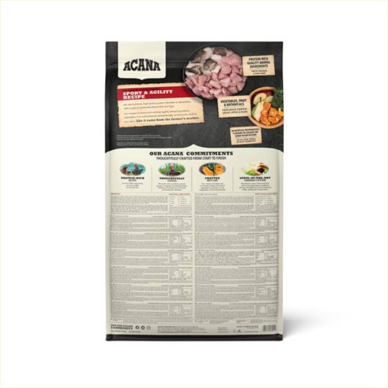 Acana Sport & Agility Dry Dog Food 11.4kg
