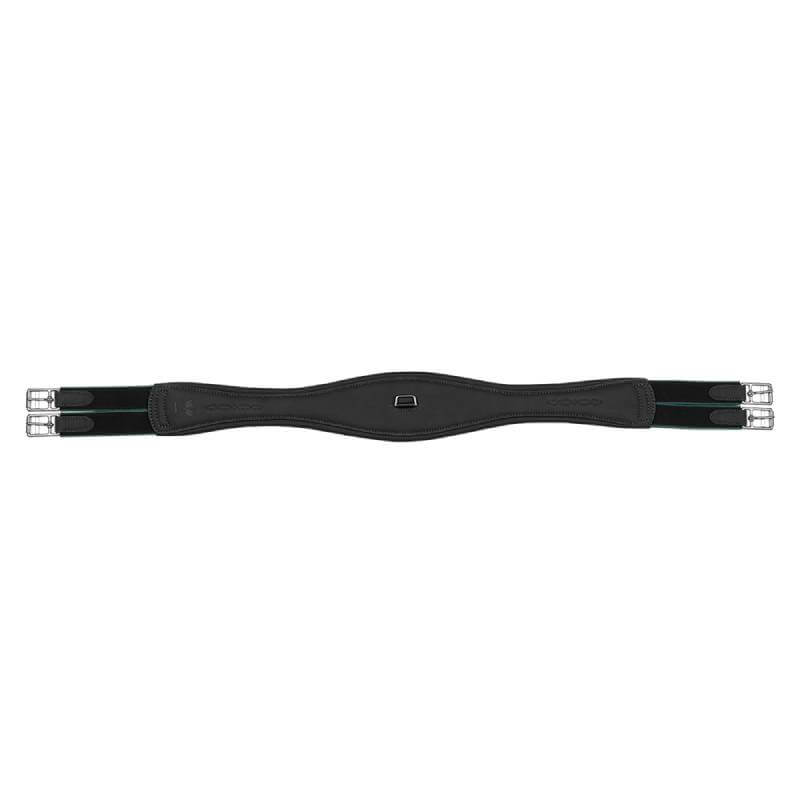 Arena Classic Girth Black by Arena with silver buckles, shown on a white background.