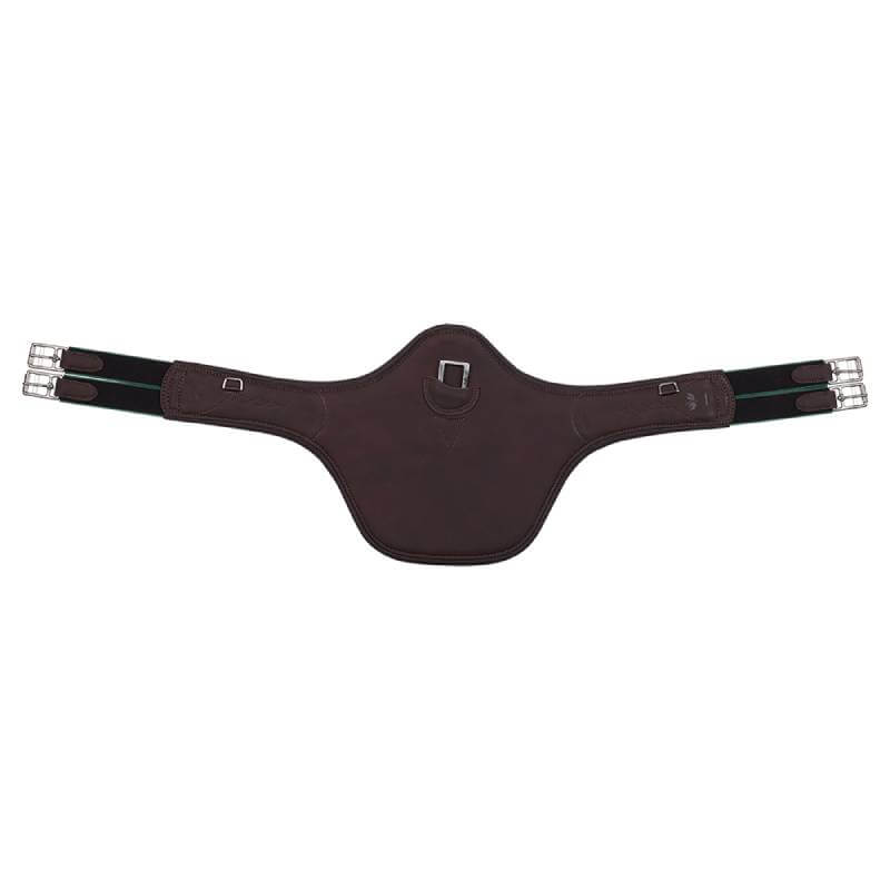 Arena Stud Girth Brown by Arena with black elastic straps and metal buckles for saddle stability.