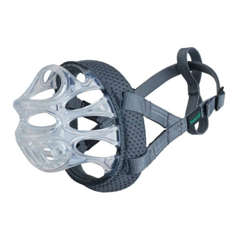 Baskerville Invisa Muzzle: adjustable, ventilated basket muzzle for dogs by Baskerville.