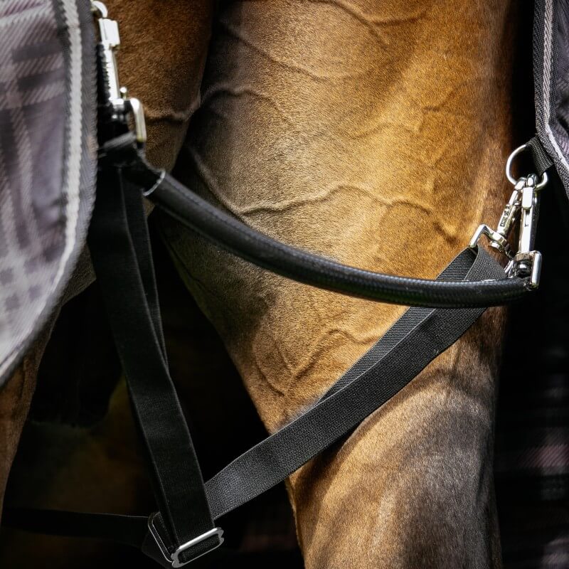 LeMieux Arika Heritage Check Medium Weight 100g Detachable Neck Turnout Rug Cocoa