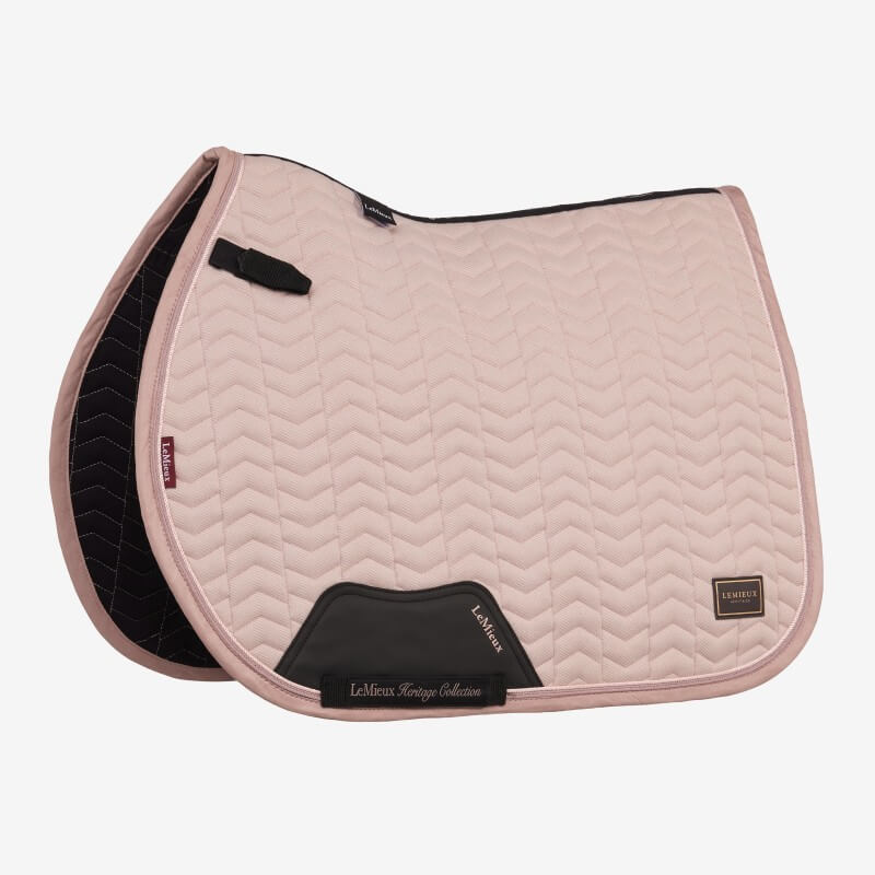LeMieux Heritage Herringbone Jump Square Saddle Pad Wild Rose