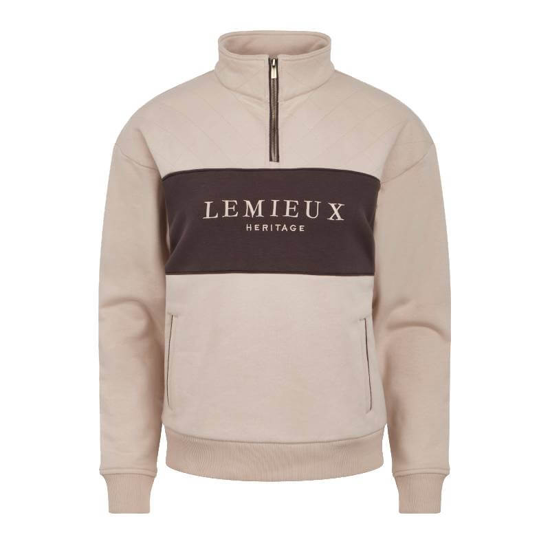 LeMieux Heritage Quarter Zip Sweat Stone