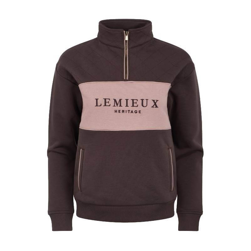 LeMieux Heritage Quarter Zip Sweat Cocoa